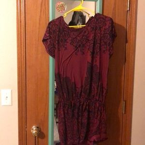 Tunic shirt dark red
